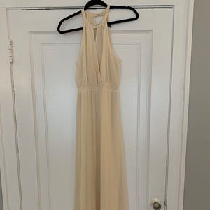 Forever 21 Flowy Maxi Dress, Cream, Women's Small